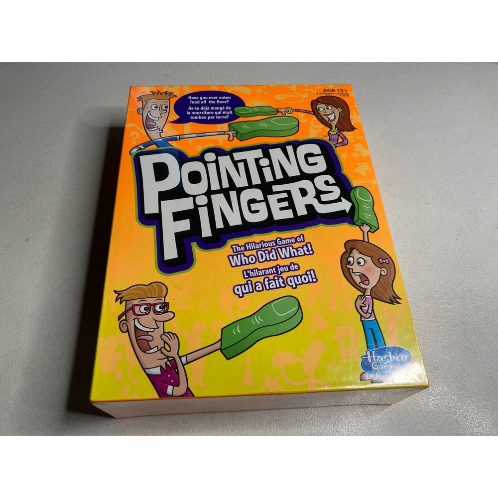 Pointing Fingers Hasbro Card Party Game Hillarious Game of WHO DID IT NEW SEALED